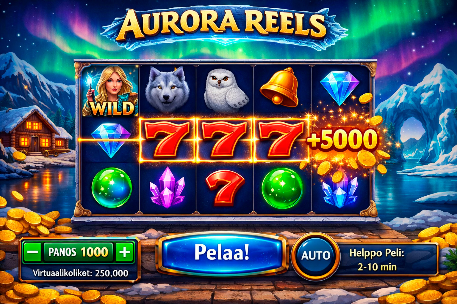 Aurora Reels - neon fantasia spin